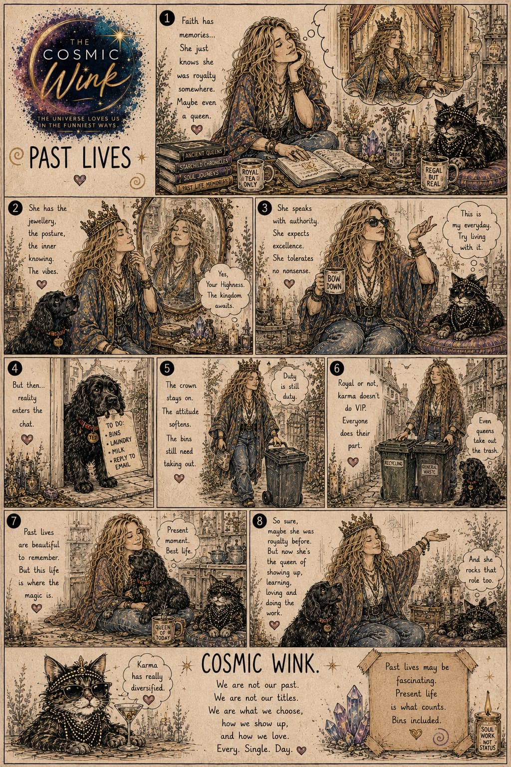 The Cosmic Wink artwork ~ Past Lives