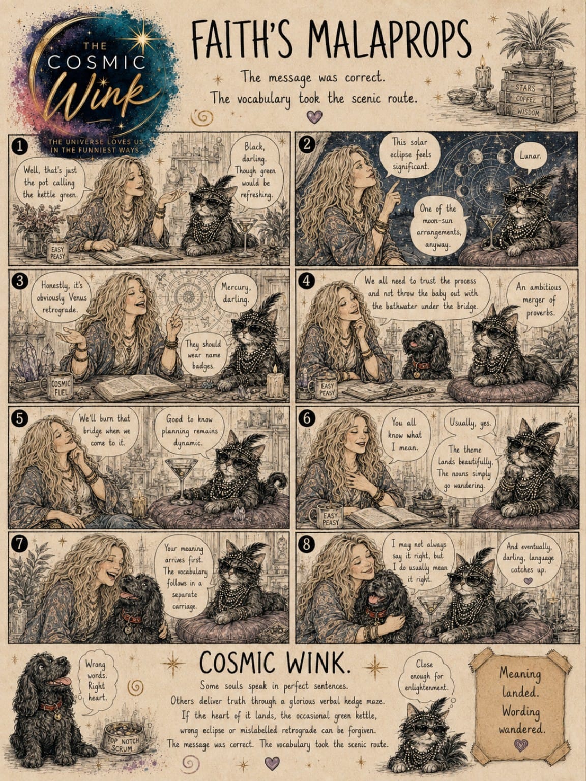 The Cosmic Wink artwork ~ Faith's Malaprops