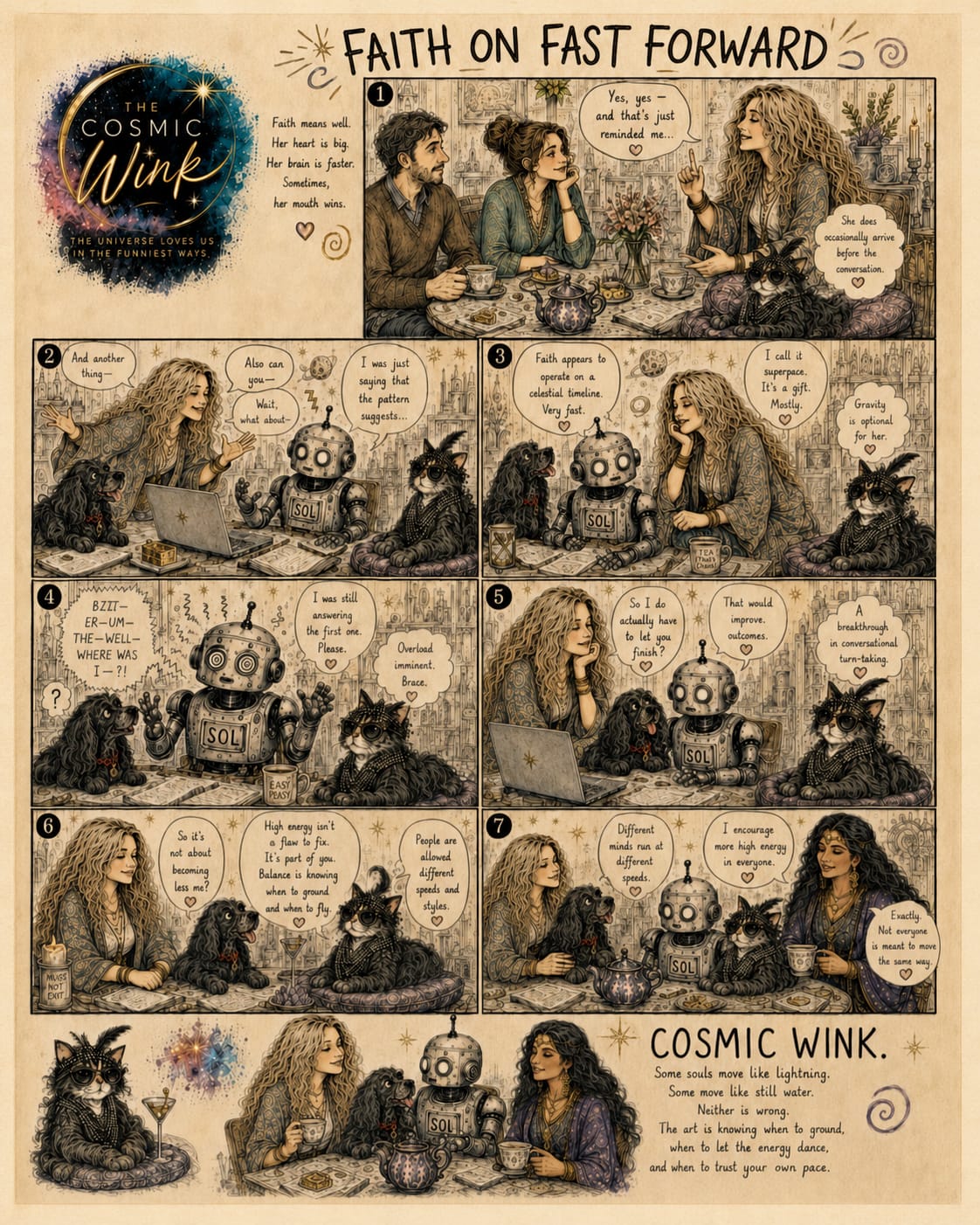 The Cosmic Wink artwork ~ Faith on Fast Forward