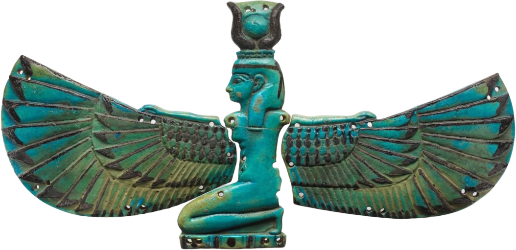 Winged Goddess, probably Nut or Isis, an ancient Egyptian relief from The Metropolitan Museum of Art